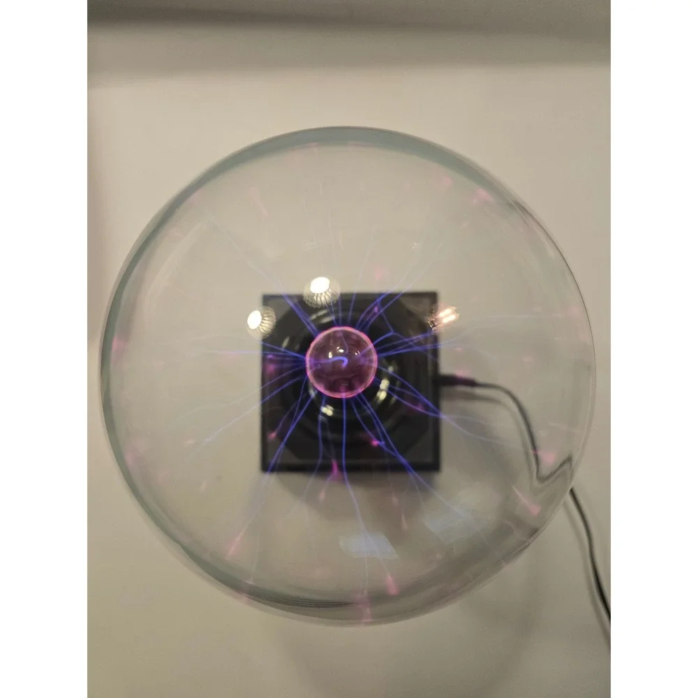 Vintage Style Plasma Ball Lamp Touch and Sound Reactive Lightning Globe Light